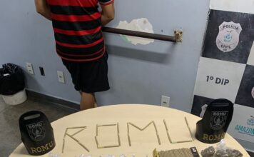 Romu realiza prisão por tráfico de drogas na feira Manaus Moderna