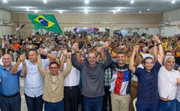 Republicanos declara apoio a Omar Aziz em ato filiação