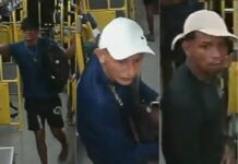 PC-AM divulga imagens de dois homens procurados por roubo a ônibus do transporte coletivo da linha 350