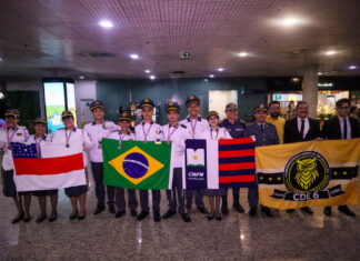 Delegação amazonense recebida no Aeroporto Eduardo Gomes