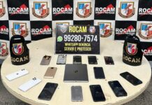 Polícia Militar do Amazonas recupera nove celulares furtados na zona leste de Manaus