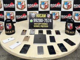 Polícia Militar do Amazonas recupera nove celulares furtados na zona leste de Manaus