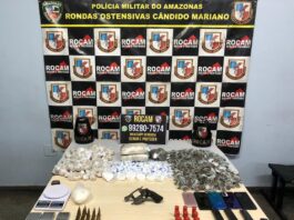 Polícia prende homem com mais de 5 mil porções de drogas, arma de fogo e munições na zona norte de Manaus
