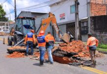 Prefeitura de Manaus recupera rede de drenagem no bairro da Paz