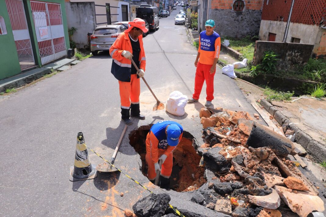 Prefeitura de Manaus reforça drenagem e garante mais segurança no bairro São Jorge 3