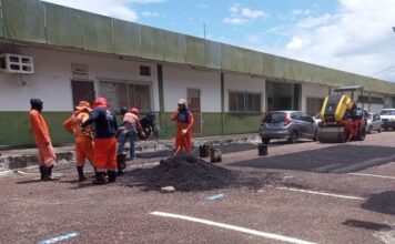 Prefeitura de Manaus intensifica recuperação asfáltica no Centro e impulsiona mobilidade e valorização da área