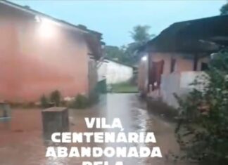 ESCÂNDALO EM CURUÇÁ: Obras federais apodrecem enquanto rua centenária e casas históricas são invadidas pela lama