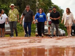 Em passagem por Iranduba, Professora Maria do Carmo mostra precariedade do ramal do Janauari