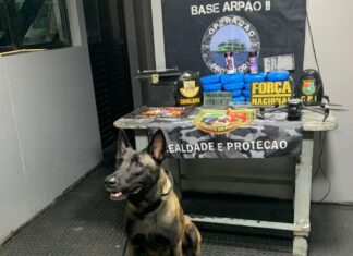 Base Arpão 2: PMAM prende dupla com mais de 17 kg de drogas ocultos no interior de esteira elétrica e uma bateria
