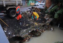 Equipes da Seminf atuam para minimizar impactos das chuvas deste sábado, 4/4