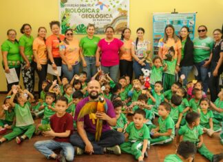 CEI Pequeninos de Nazaré realiza visita à Coleção Didática, Biológica e Geológica de Parintins