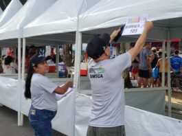 Festival de Parintins: após receberem senhas, comerciantes devem retornar nos dias 1º, 2 e 3 de junho para compra de lotes e barracas