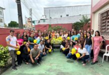 SEMED recebe imagem de Nossa Senhora do Carmo em momento de fé, fraternidade e união entre servidores