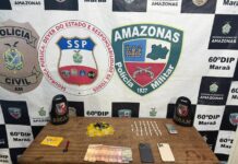 Operação Segurança Presente prende dois homens por tráfico de drogas em Maraã