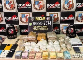 PMAM prende dupla com drogas, R$ 6,5 mil em espécie e balanças de precisão na zona norte de Manaus