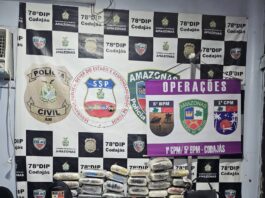 Forças de Segurança do Amazonas apreendem 30 quilos de drogas em Codajás e causam prejuízo de R$ 600 mil ao crime organizado