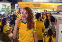 Amazonas Fan Fest reúne torcedores no Largo de São Sebastião durante estreia do Brasil na Copa do Mundo 2026