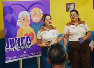 Junho Violeta: Ação do CREAS destaca cuidados e combate a violação de direitos dos idosos