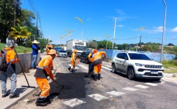 Prefeitura de Manaus intensifica manutenção asfáltica na avenida Autaz Mirim e fortalece mobilidade na zona Leste