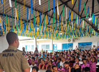 Em junho, atividades de educação ambiental do Corpo de Bombeiros alcançaram 13 mil pessoas de 12 municípios do Amazonas
