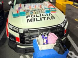 PM prende bando que fugia de carro com mais de 70 caixas de canetas emagrecedoras roubadas
