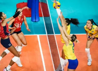 Brasil perde para os Estados Unidos por 3 a 0 no vôlei feminino