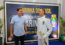 Prefeito prestigia posse do novo Agente Fluvial de Parintins e reforça compromisso com a Marinha na segurança da navegação