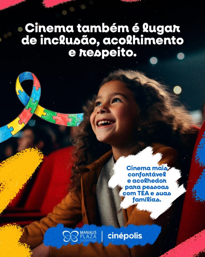 INCLUSÃO SOCIAL Cinema inclusivo para pessoas com TEA tem sessões a partir deste sábado, 25