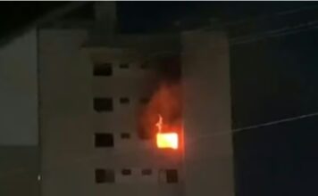 Incêndio atinge apartamento em condomínio no bairro Dom Pedro, em Manaus
