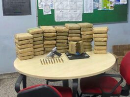 GOLPE NO TRÁFICO: Rocam apreende 50 kg de maconha e pistola no Bairro da Paz
