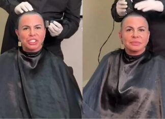 Após diagnóstico, Gretchen raspa a cabeça antes de passar por transplante