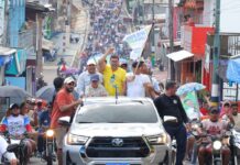 Em Tapauá, Wilson Lima propõe junto com Roberto Cidade levar 23 unidades do Caic TEA ao interior e ampliar o Prato Cheio