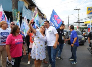 Nas ruas do Lírio do Vale, Wilson Lima reforça compromisso de buscar recursos no Senado para melhorar a vida das pessoas