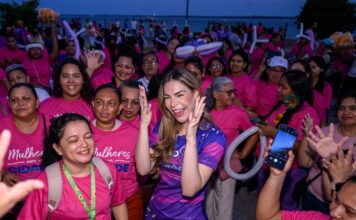Primeira-dama Thaisa Cidade reforça importância da proteção às mulheres durante abertura do Agosto Lilás