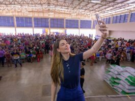 Primeira-dama Thaisa Cidade acompanha Governo Presente com serviços de saúde, assistência social e cidadania em Tefé
