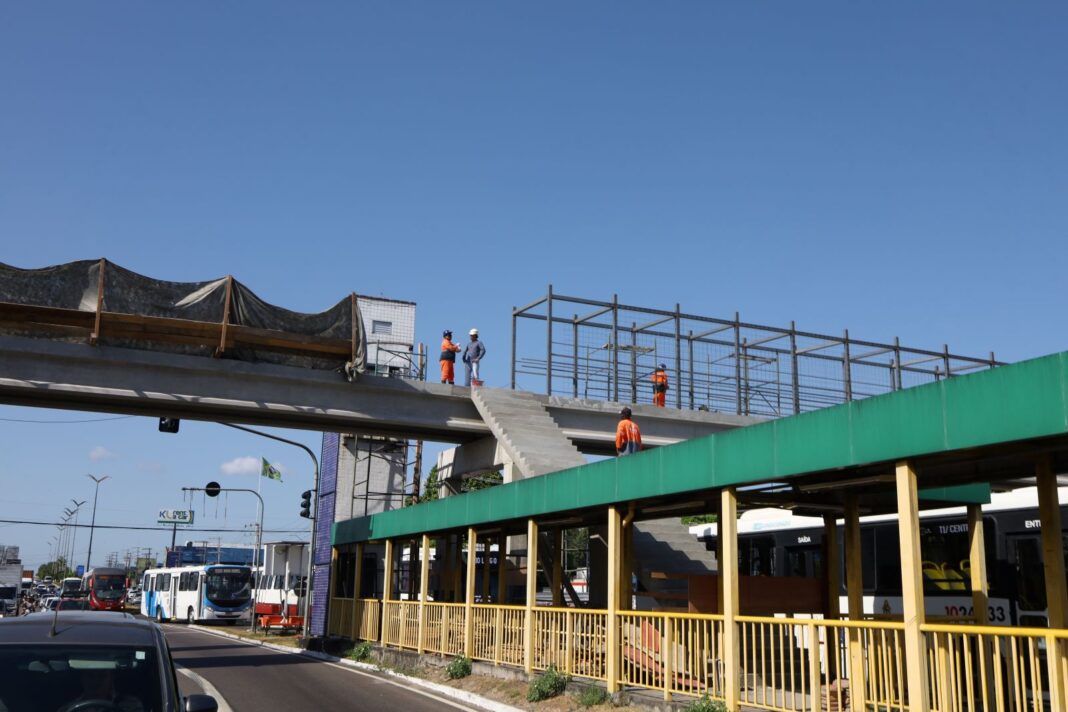 Prefeitura de Manaus chega a 70_ de execução na reconstrução da passarela Santos Dumont 2