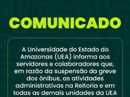 UEA determina retorno do trabalho presencial após suspensão da greve dos ônibus