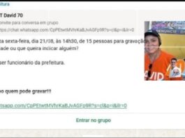 Após debandada, equipe de David recruta voluntários figurantes para VT eleitoral, diz o print #kifase