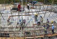 Obra de Oscar Niemeyer avança com início de concretagem de estruturas que simbolizam os rios Negro e Solimões