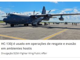 Avião que prendeu Maduro chega ao Brasil para participar de exercício operacional