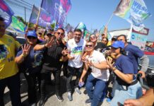 Em quarta caminhada pela zona leste, Wilson Lima recebe carinho de moradores e comerciantes no Fuxico