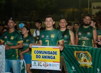 Ao som de DJ e dos bois Caprichoso e Garantido, 5º Copão “Eu Amo Parintins” de Bairros tem abertura festiva no Tupizão