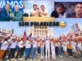 David Almeida prega fim da polarização ao lado de figuras alinhadas à esquerda e de opositores da Direita