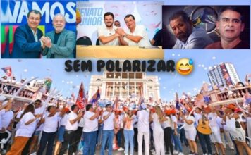 David Almeida prega fim da polarização ao lado de figuras alinhadas à esquerda e de opositores da Direita