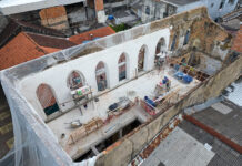 Obra de recuperação do Casarão de São Vicente avança no Centro Histórico de Manaus