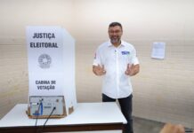 Wilson Lima vota em Manaus e diz confiar no reconhecimento do povo do Amazonas