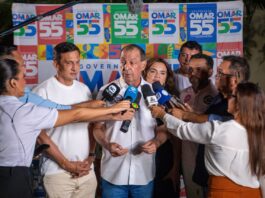 Omar chega ao segundo turno com 40% e vai continuar campanha em torno de propostas