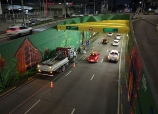 Prefeitura de Manaus reforça iluminação do viaduto Antônio Simões com projetores de LED e amplia segurança viária